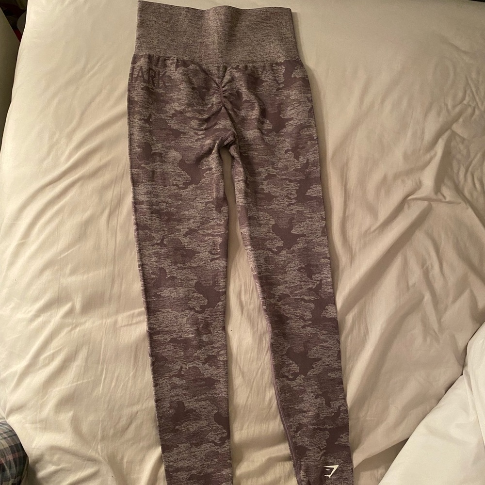 Gymshark camo seamless leggings lavender grey